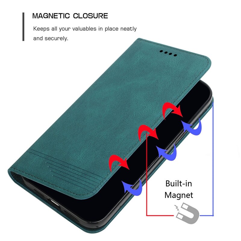 Močan magnetni flip ovitek za Samsung Galaxy A13 A23 A33 A53 A73 A32 A52 A72 A51 A71 A10 A30 A50 A70