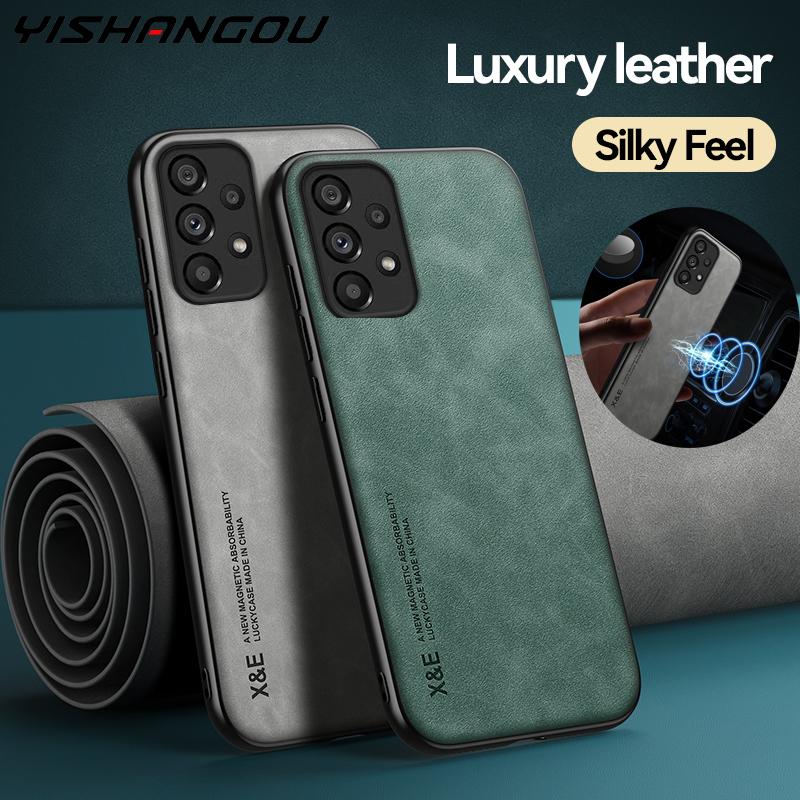 Magnetna kožna torbica za Samsung Galaxy S22 Ultra S21 S20 FE Plus Note 20 A51 A71 A13 A73 S23 A54 A52 A53 5G umjetna ovčja koža