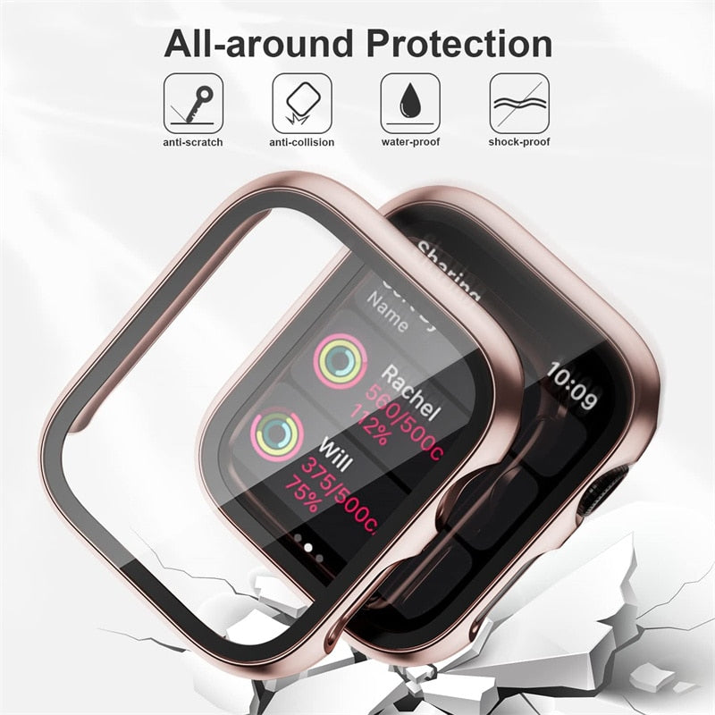 Poklopac i zaštitno staklo za Apple Watch case SE 7 6 5 4 3 iWatch 45mm 44mm 42mm 40mm 41mm 38mm