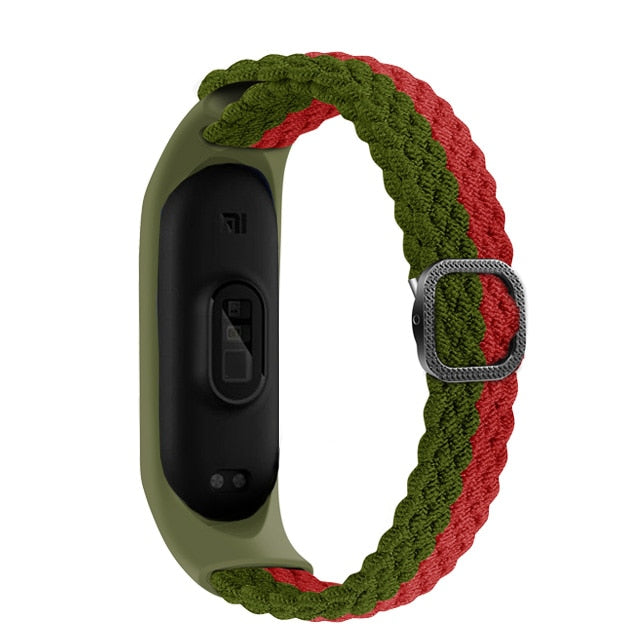 Remen za Mi Band 6 7 Elastična fleksibilna najlonska pletenica za Miband4 miband 5 za Xiaomi Mi band 4 3 5 6 7