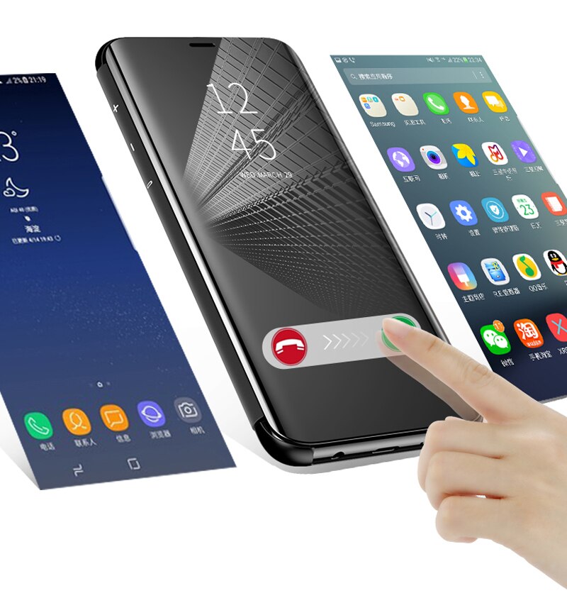 Pametni Mirror Flip ovitek za Samsung Galaxy S22 S20 S21 Ultra S8 S9 S10 Plus FE