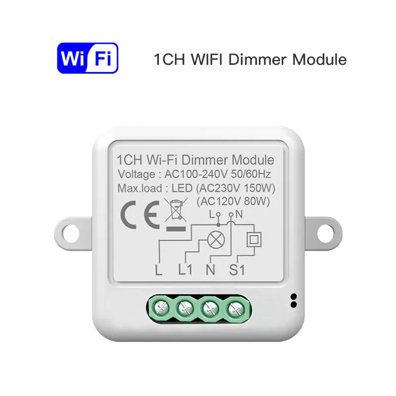 MojPlanet pametni TUYA Zigbee zatemnilni stikalni modul (dimmer) 1 ali 2 kanalni