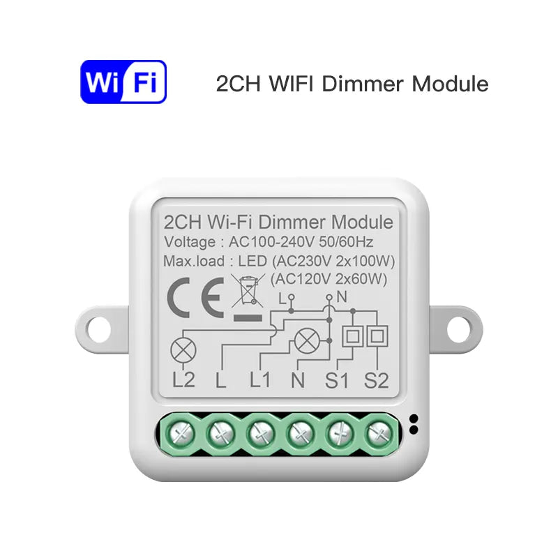 MojPlanet pametni TUYA Zigbee zatemnilni stikalni modul (dimmer) 1 ali 2 kanalni