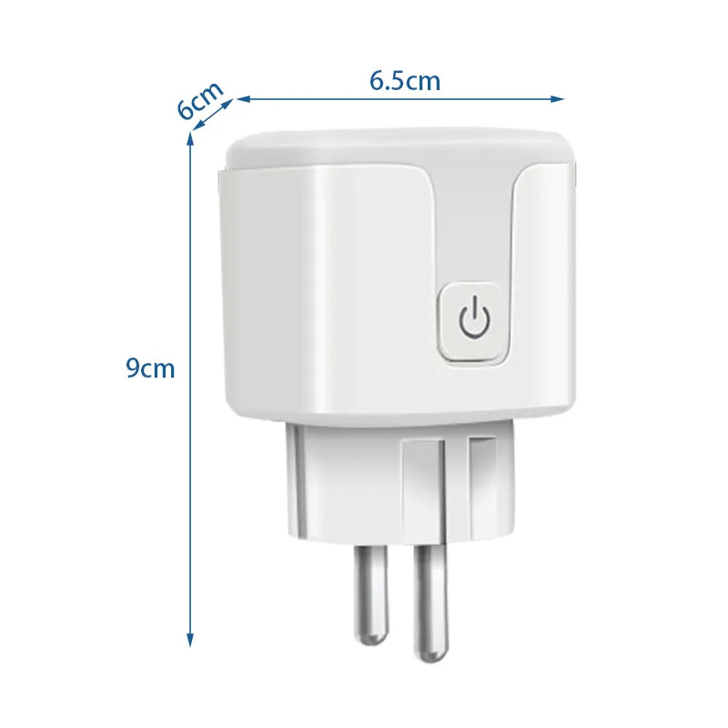 MojPlanet pametna TUYA WiFi/Zigbee vtičnica EU Adapter 16A 100-240V