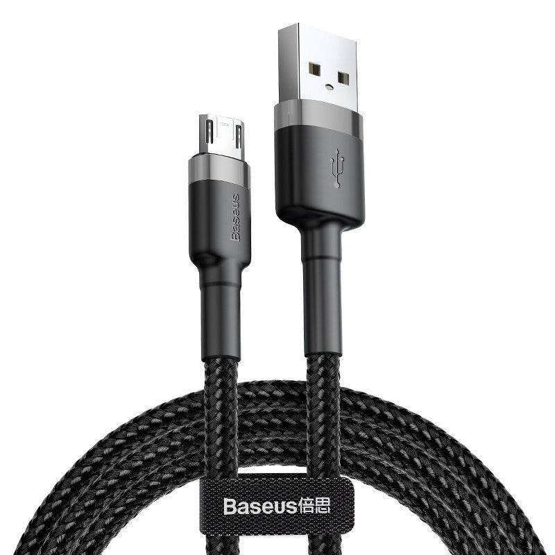 Baseus Cafule Micro USB kabel 2.4A 1m (siv + črn)