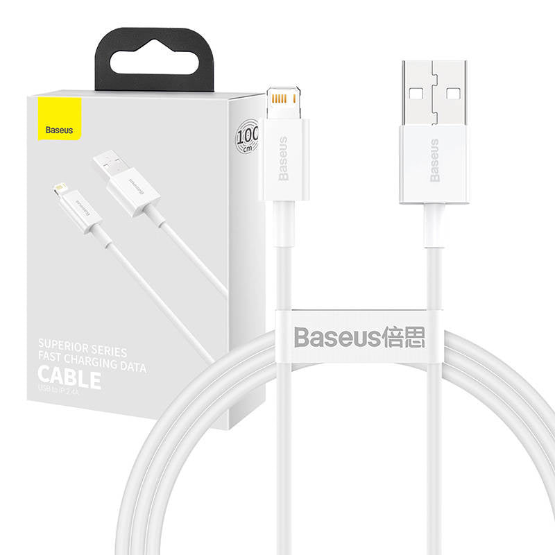 Baseus Superior Series Kabel USB do Lightning, 2,4 A, 1 m (bel)
