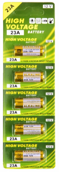 Baterija 23A 12V - 1 komad - poznata i kao: 8F10R 8LR23 8LR932 CA20 K23A L1028 23AE 21/23 A23 12V 23GA