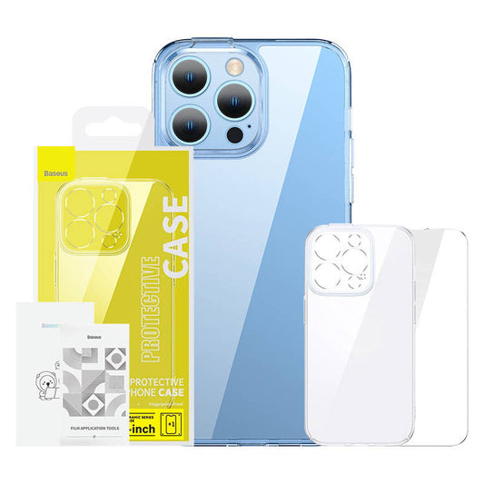 Baseus SuperCeramic prozorno steklo in komplet kaljenega stekla za iPhone 14 Plus