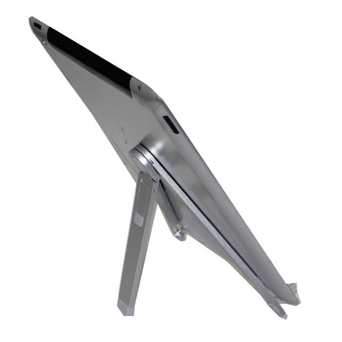 Prenosni zložljiv nosilec stojalo za tablični računalnik iz aluminija za iPad 1/2/3/4 / iPad Mini Srebrne barve