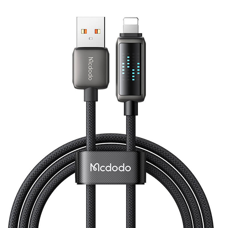 Mcdodo CA-5250 Kabel USB-A z Lightning, LED zaslon, 1,2 m