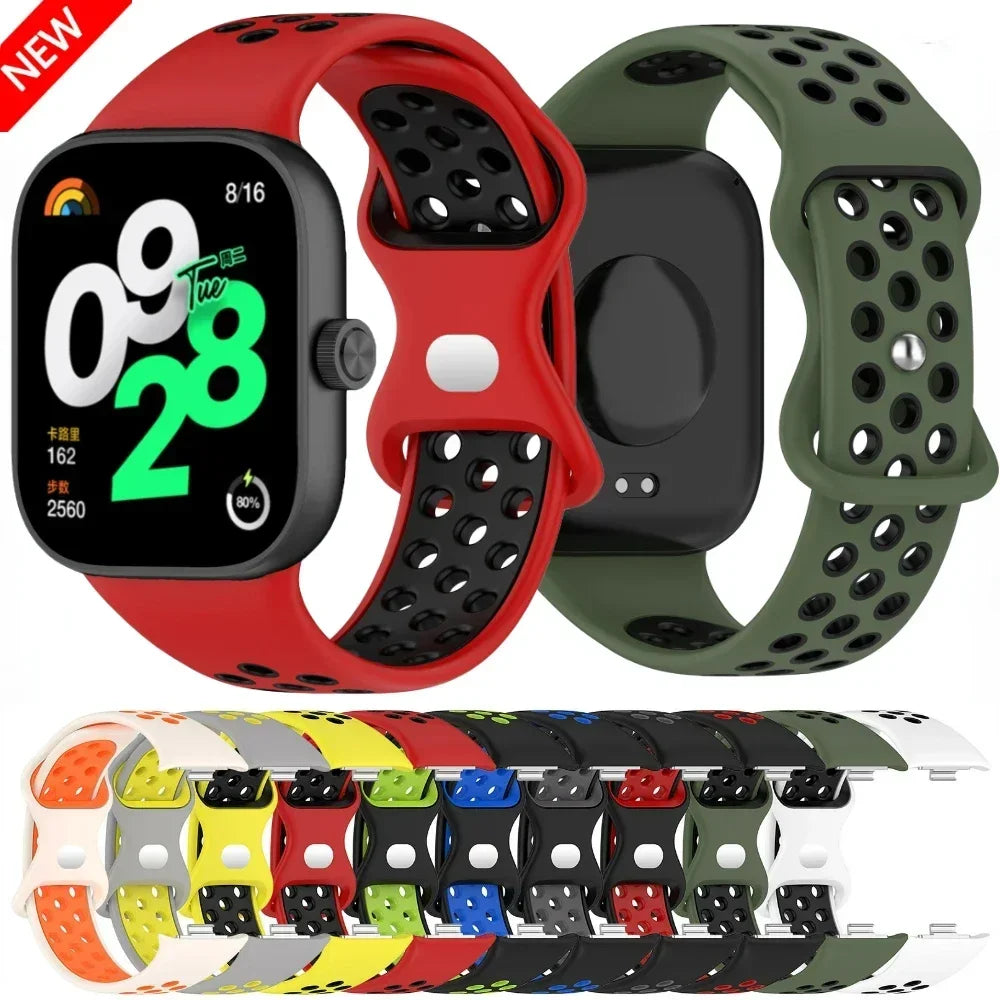 Zračen silikonski pašček za Redmi Watch 4/5/6 & Mi Band 9 Pro / 8 Pro