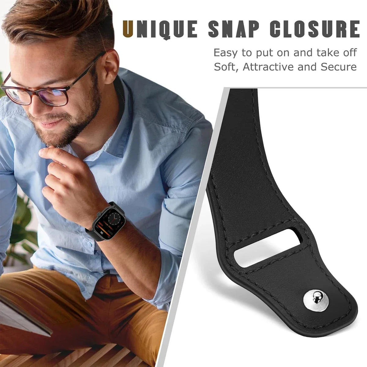 Usnjen pašček za Redmi Watch 5/4 & Xiaomi Mi Band 9 Pro / 8 Pro