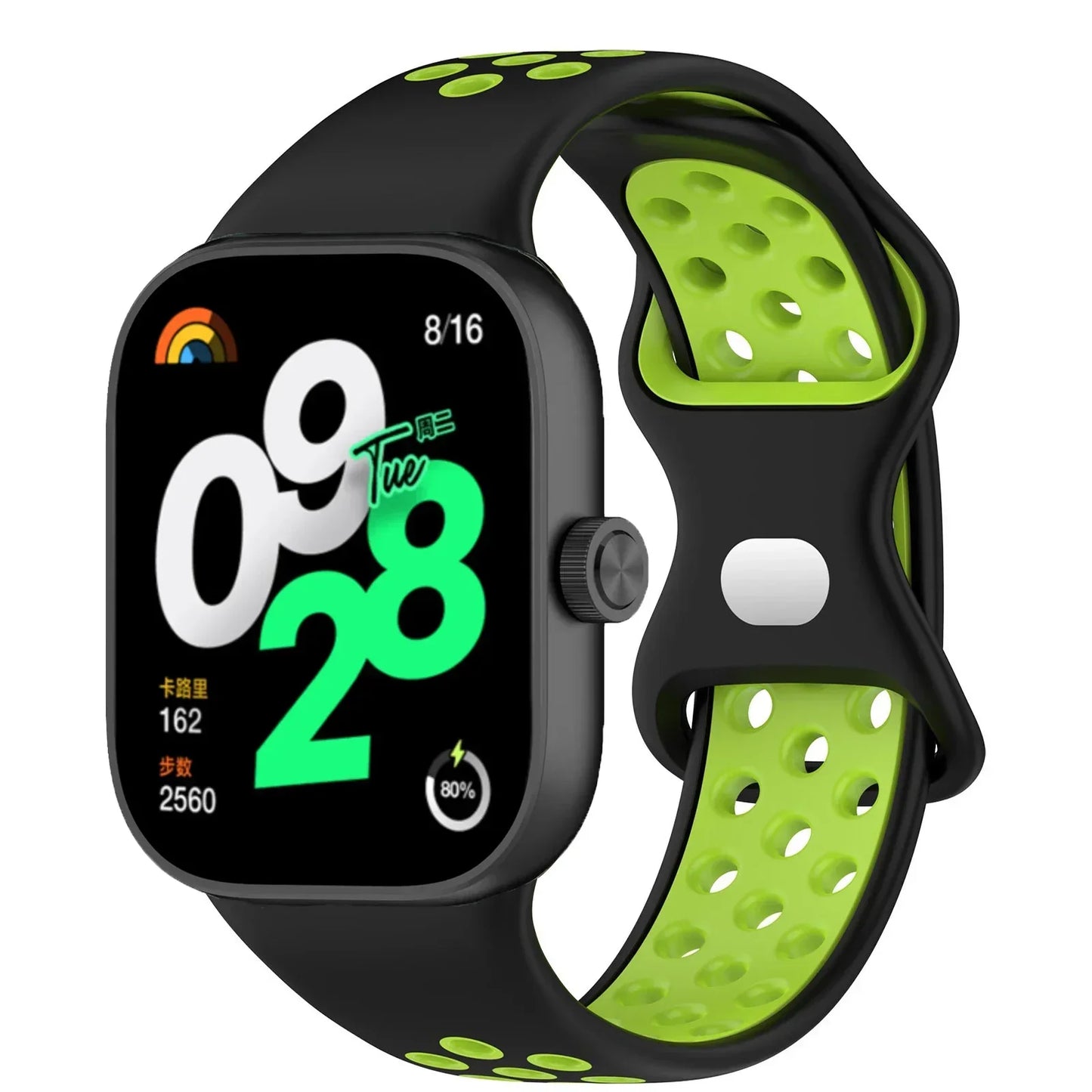 Zračen silikonski pašček za Redmi Watch 4/5/6 & Mi Band 9 Pro / 8 Pro