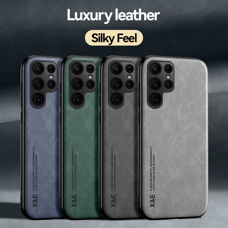 Magnetna kožna torbica za Samsung Galaxy S22 Ultra S21 S20 FE Plus Note 20 A51 A71 A13 A73 S23 A54 A52 A53 5G umjetna ovčja koža