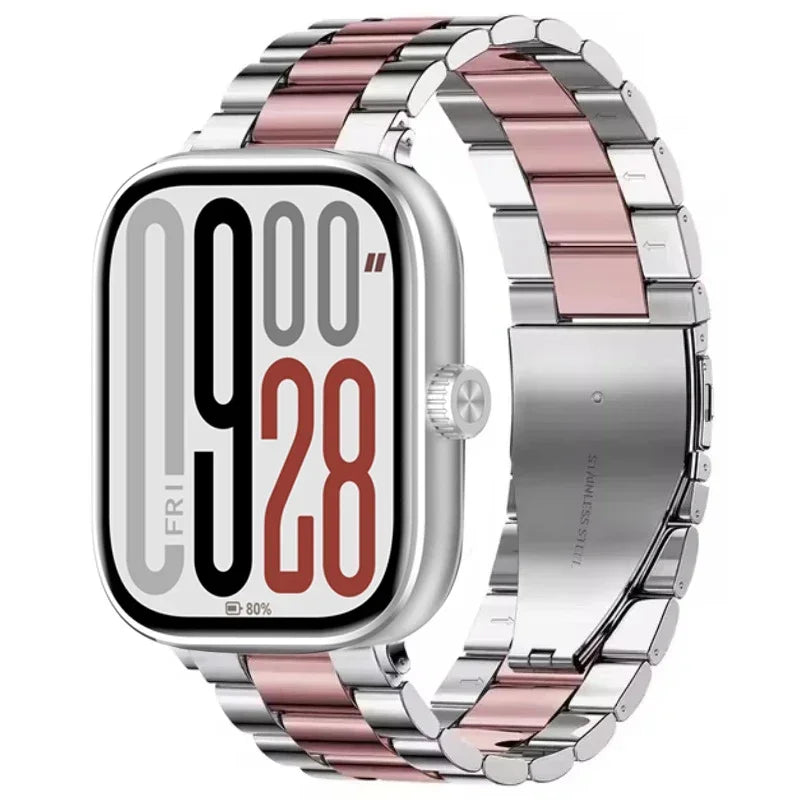 Pašček iz nerjavečega jekla za Redmi Watch 6/5/4 & Mi Band 9 Pro / 8 Pro