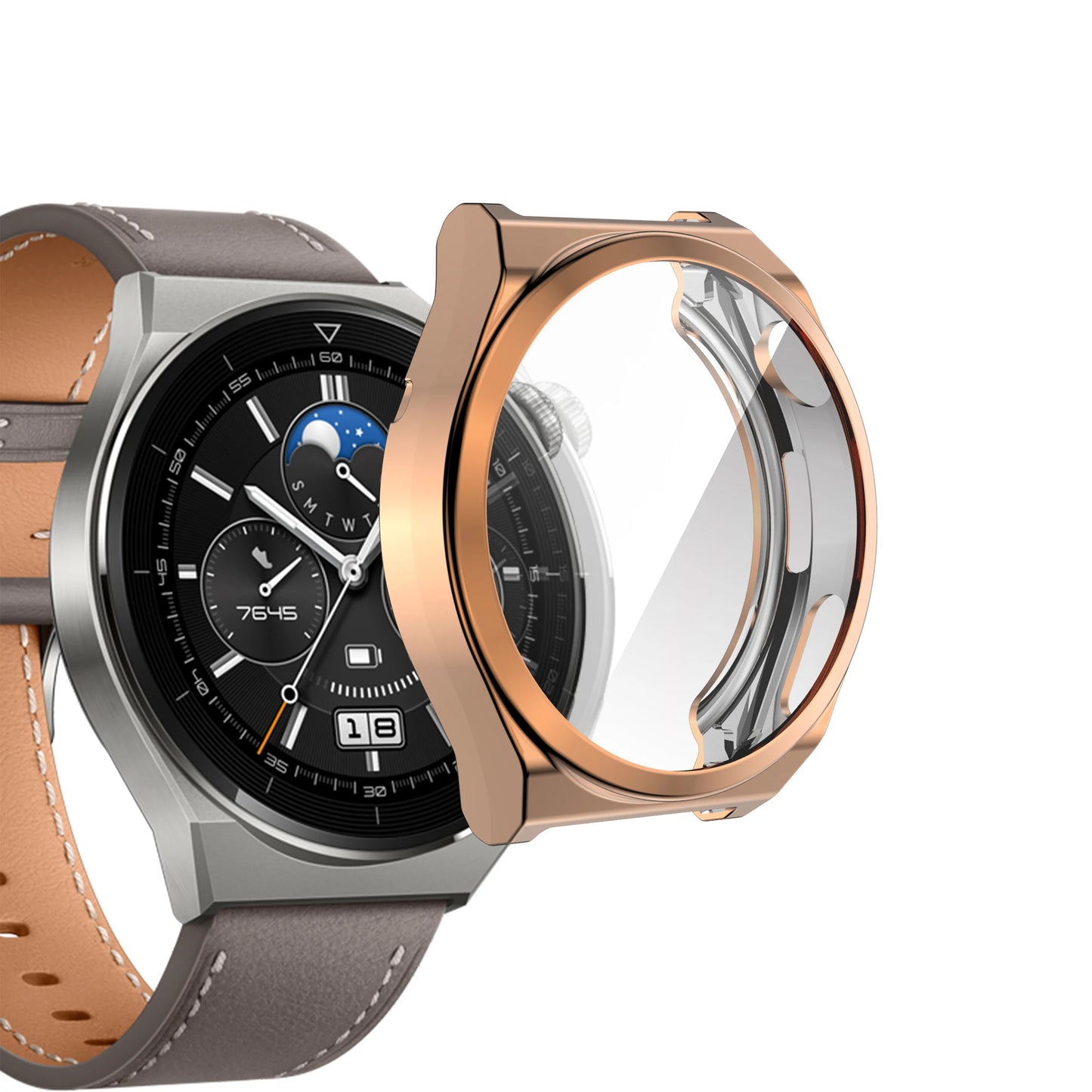 Mehki TPU zaščitni ovitek za Huawei Watch GT 3 Pro 43/46 mm – ohišje in zaščita zaslona