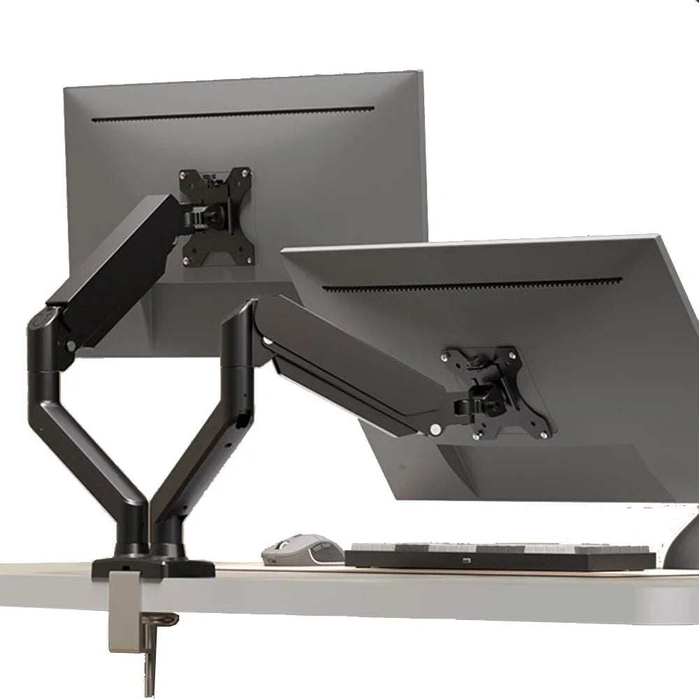 Dvojni namizni nosilec za monitorja – do 32″, 9 kg na roko