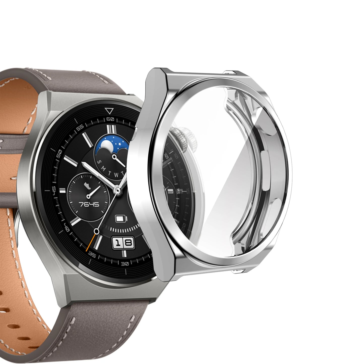 Mehki TPU zaščitni ovitek za Huawei Watch GT 3 Pro 43/46 mm – ohišje in zaščita zaslona