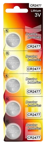 Litijska gumbasta baterija CR2477 1000mAh Dewtox - 1 kom