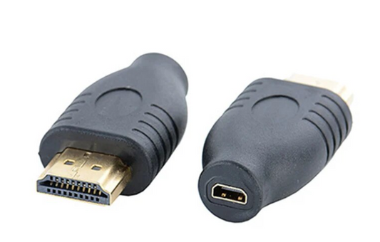 Micro HDMI ženski na HDMI muški adapter s pozlaćenim konektorima