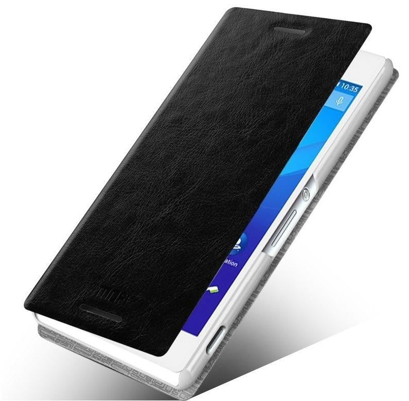 MOFI flip ovitek za Sony Xperia M4 Aqua telefon- črn