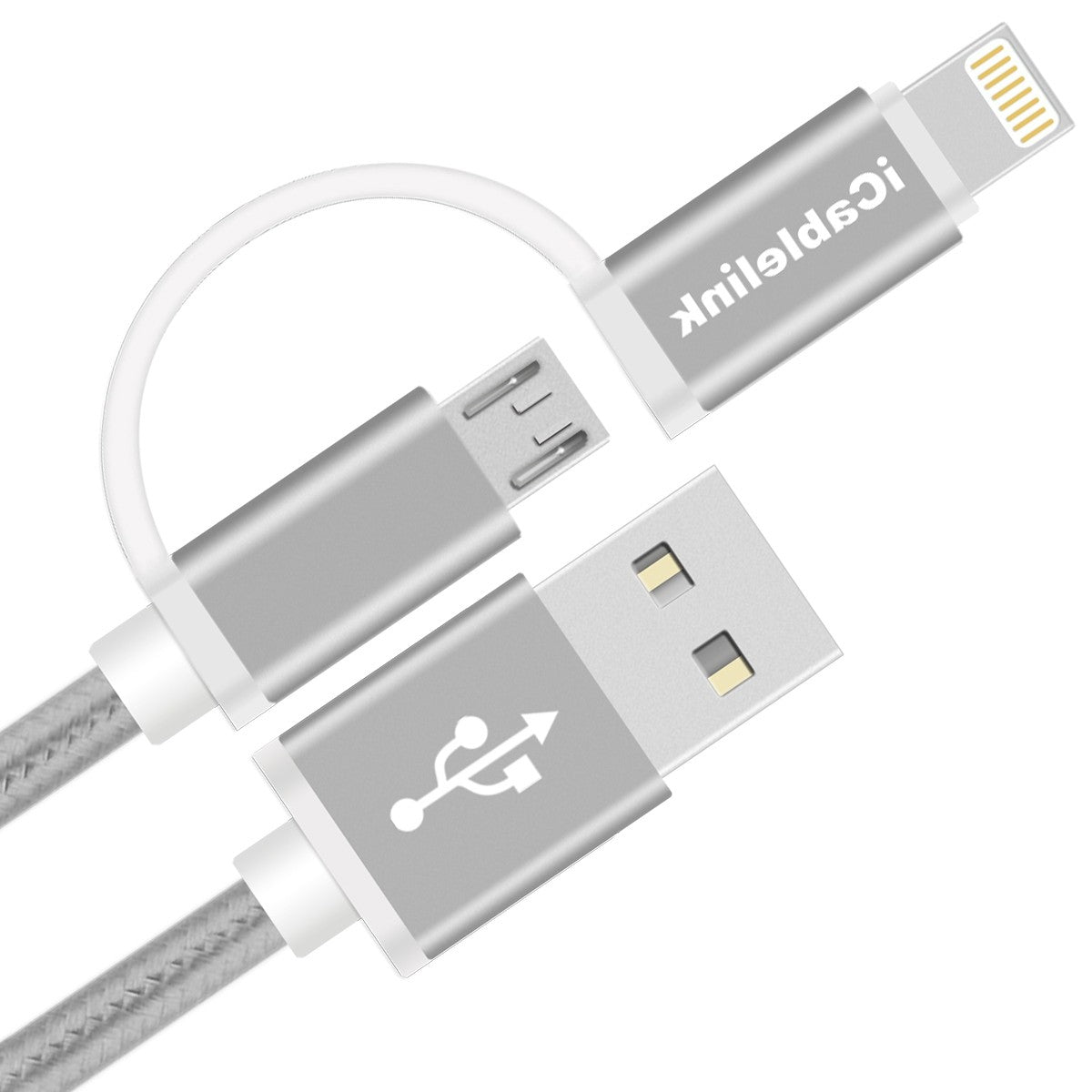 Micro USB in lightning kabel MFI certifikat 100 cm za iphone 5, 6, 7, 8...