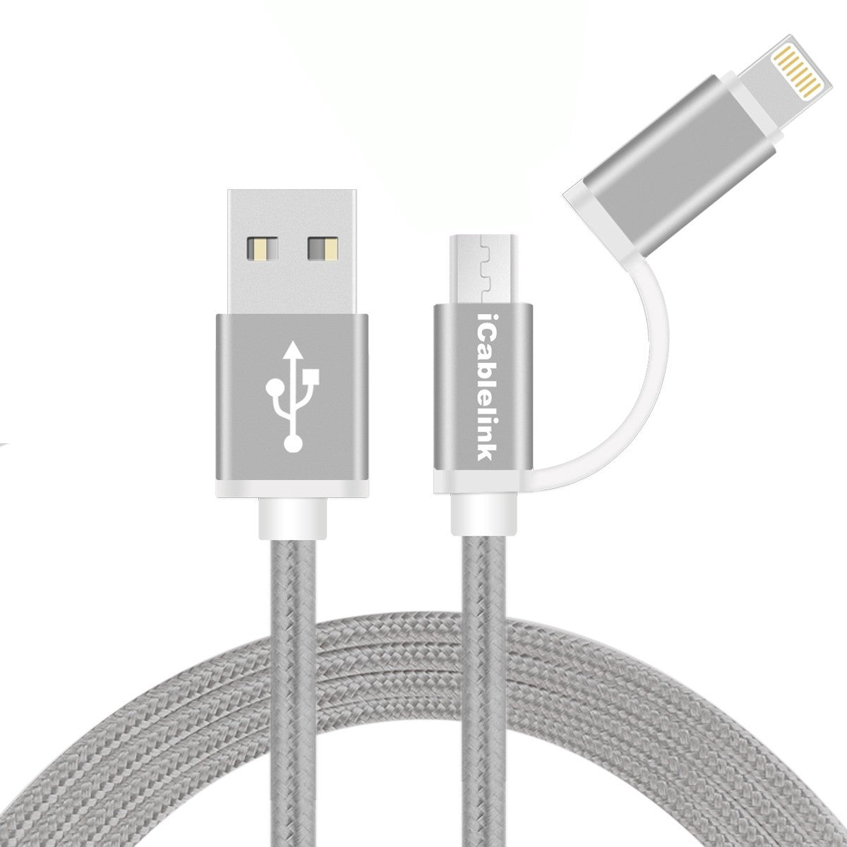 Micro USB in lightning kabel MFI certifikat 100 cm za iphone 5, 6, 7, 8...