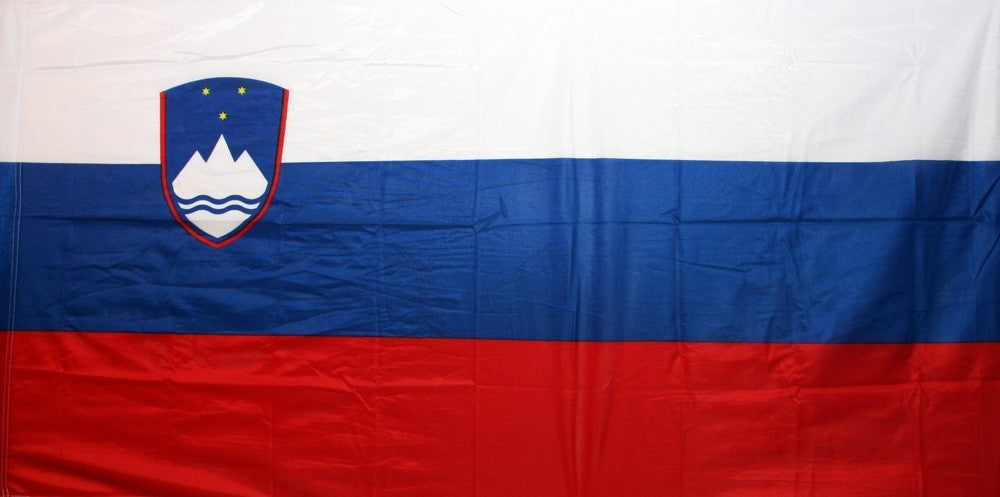 Slovenska zastava 300x100 cm - vertikalna