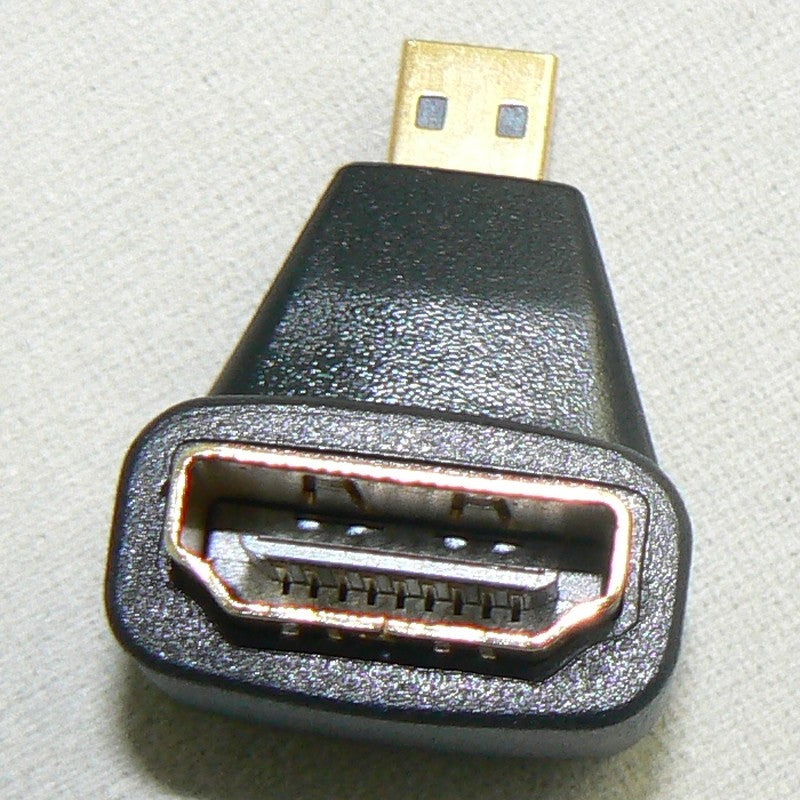 Ženski HDMI na moški mikro HDMI kotni adapter 90 stopinj