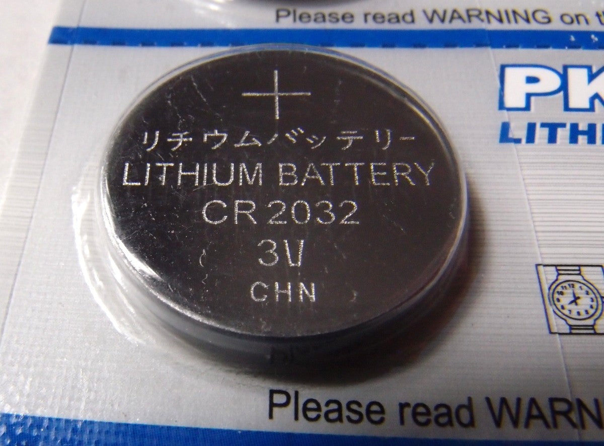 Litijeva gumbna baterija CR2032 3V PKCELL - 5 kosov
