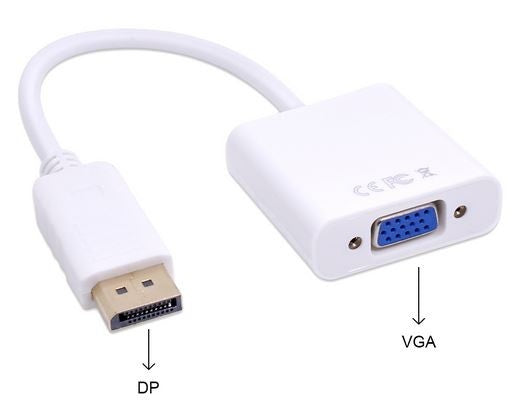 DisplayPort na VGA ženski adapter
