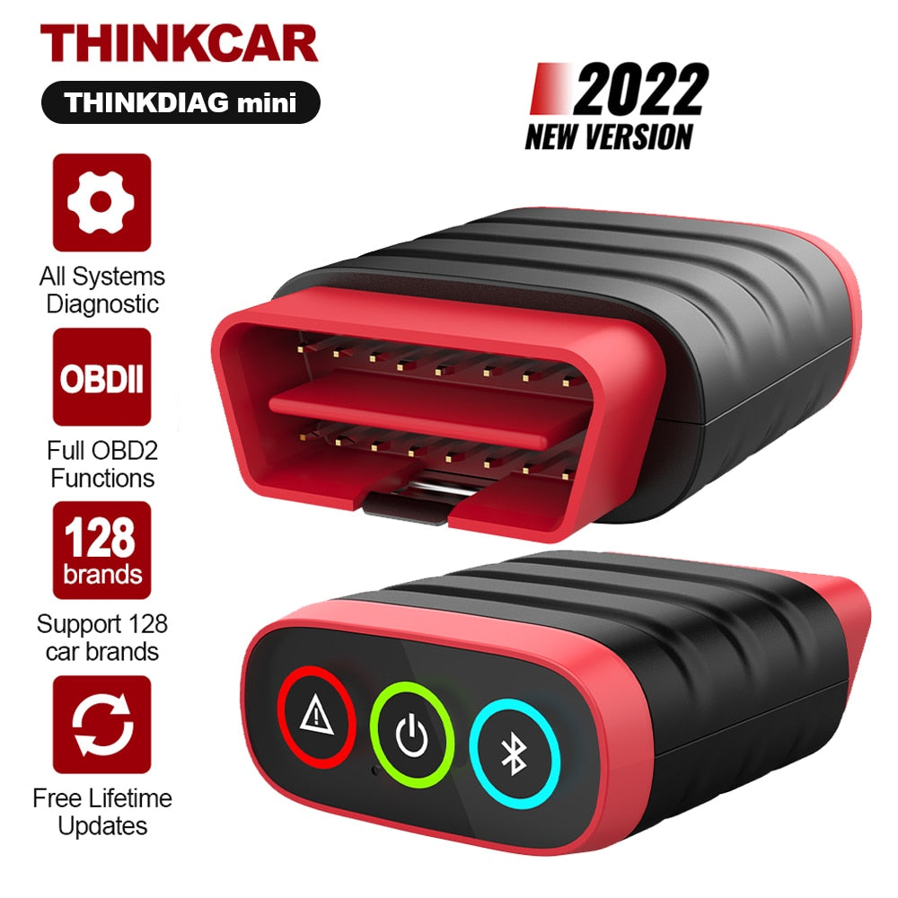 New THINKCAR THINKDIAG Mini Auto Diagnostic Tool All Cars Full System Diagnose Lifetime Free OBD2 Scanner Read/Clear Code Error