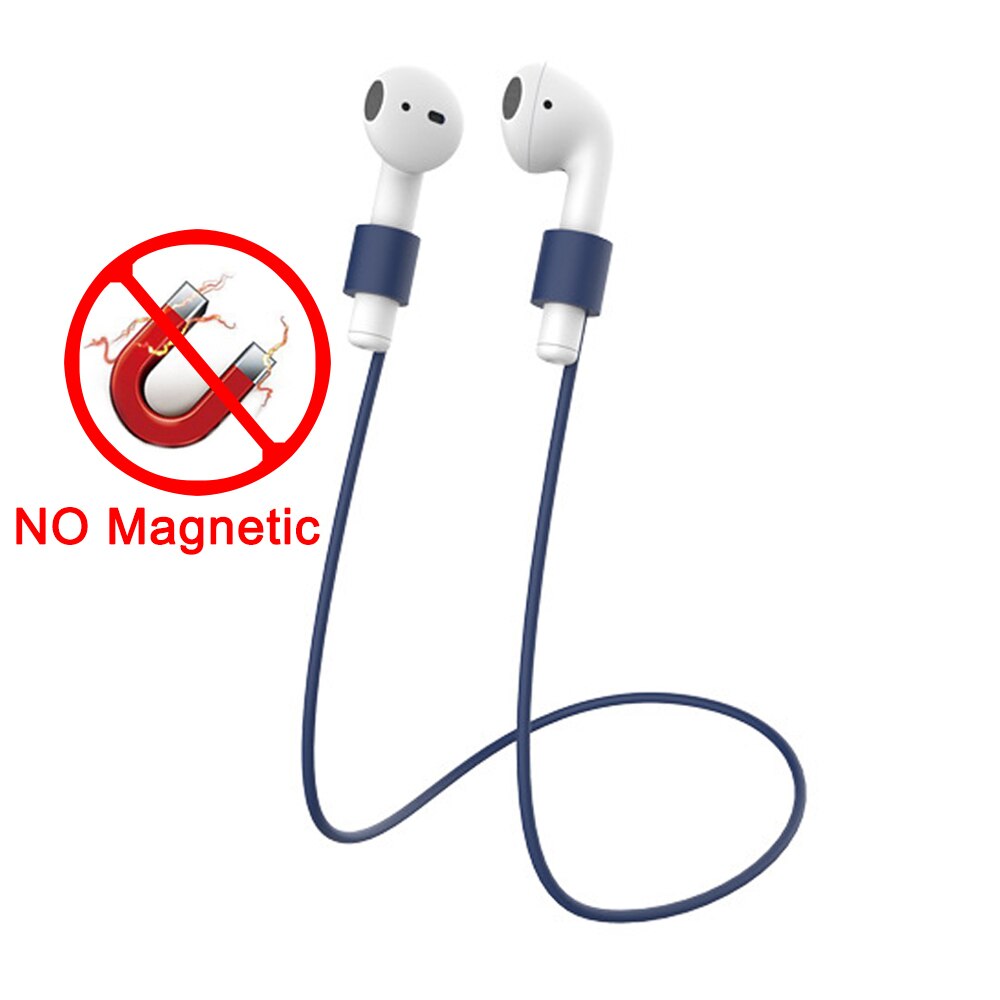 Silikonska vrvica za AirPods 1 2 3 Pro za brezžične slušalke z magnetom ali brez