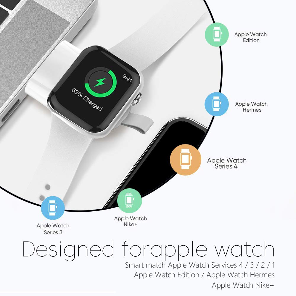 Bežični punjač za Apple Watch 7 6 5 4 3 se iWatch prijenosni usb