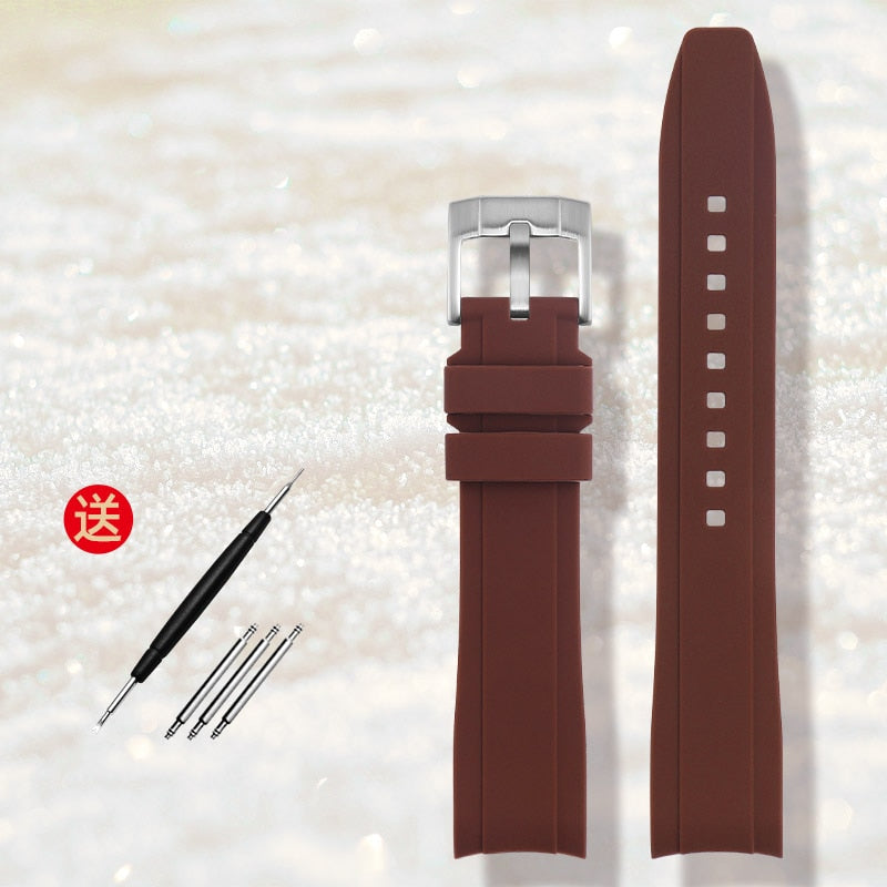 Visokokvalitetni gumeni remen za sat širine 18mm 20mm 22mm pogodan za omega moonswatch seiko rolex tudor satove