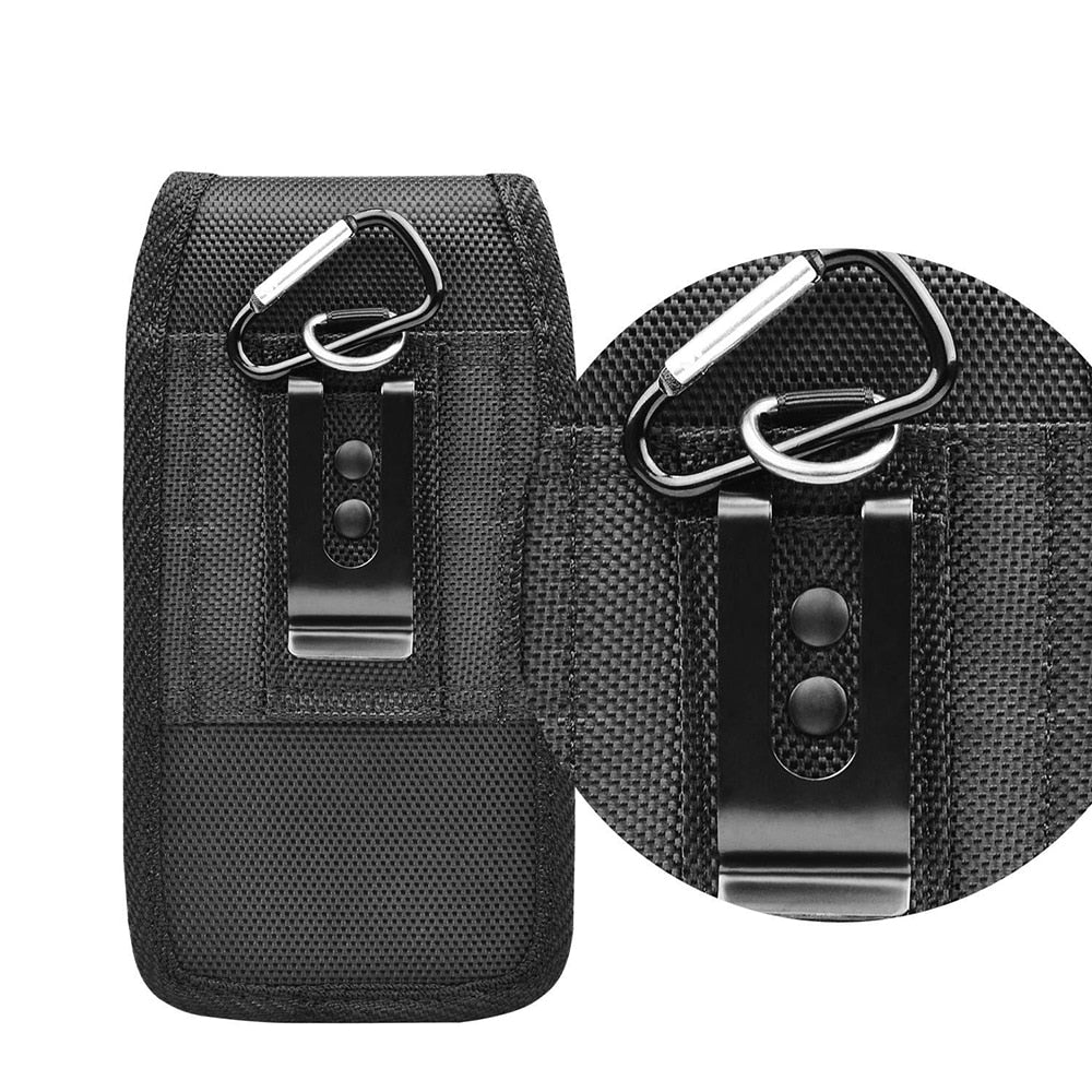 Univerzalni ovitek za Cat S62 Pro S52 S42 S48C Outdoor Men Belt Pouch Waist Bag Pack for Crosscall Core-M4 Core-X4 Nylon Card Slot