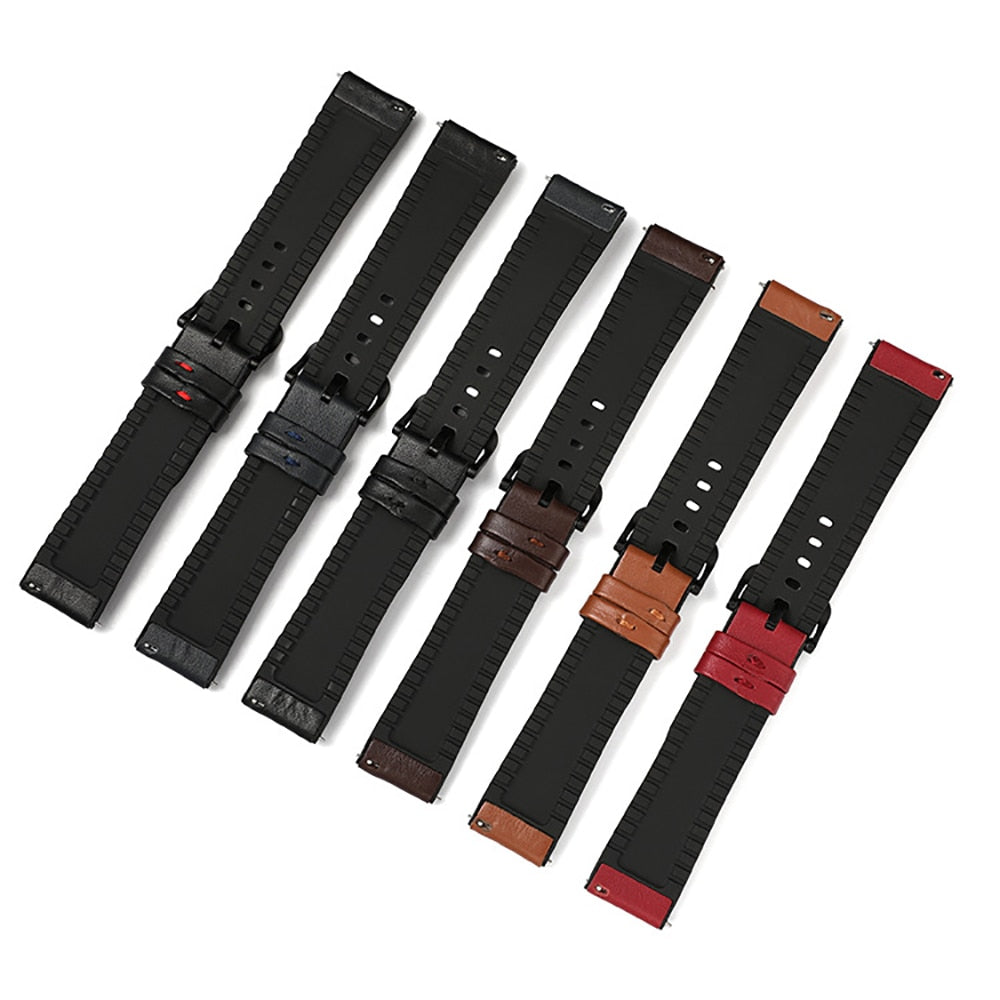 Usnjen pašček za Amazfit GTR 47mm Wrist Strap For Xiaomi Amazfit Pace / Stratos 1 2 3 / GTR2 / GTR 2e