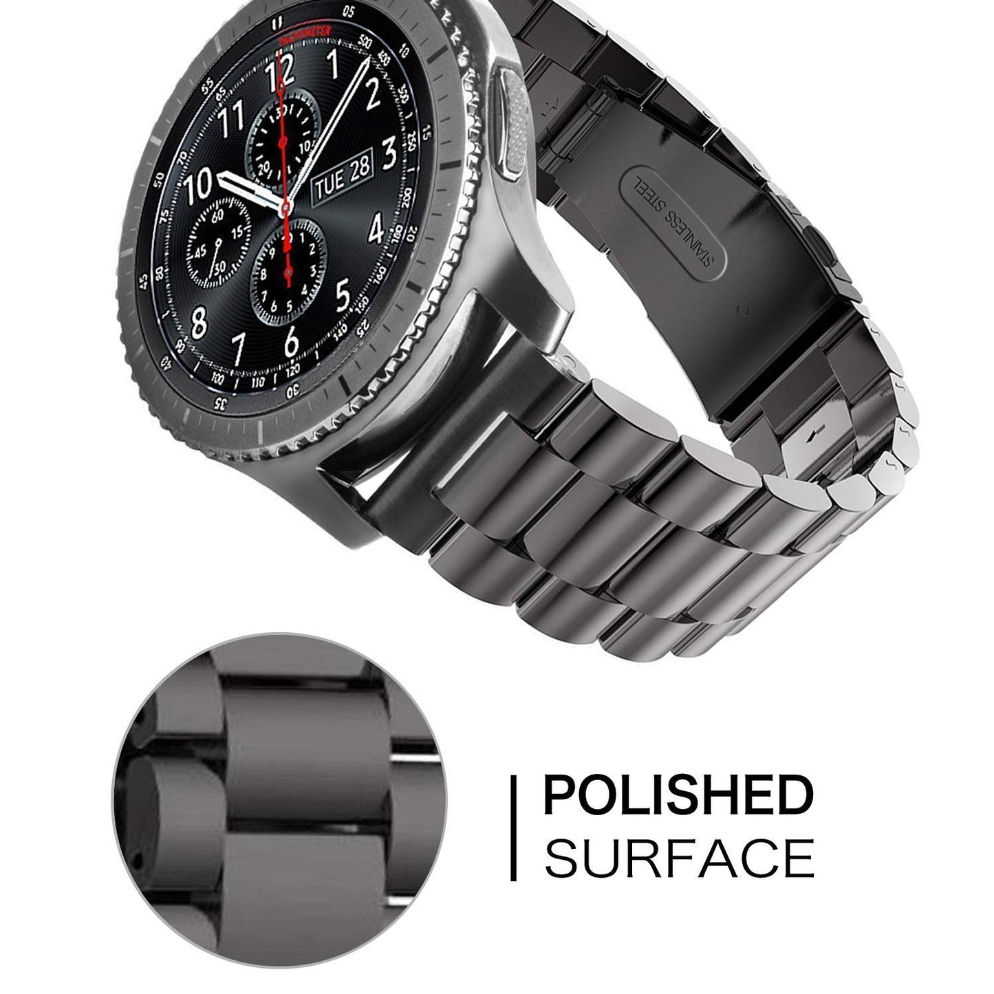 22mm 20mm kovinski pašček za Samsung Galaxy watch 3/4 Active 2 za Huawei watch za Amazfit GTR