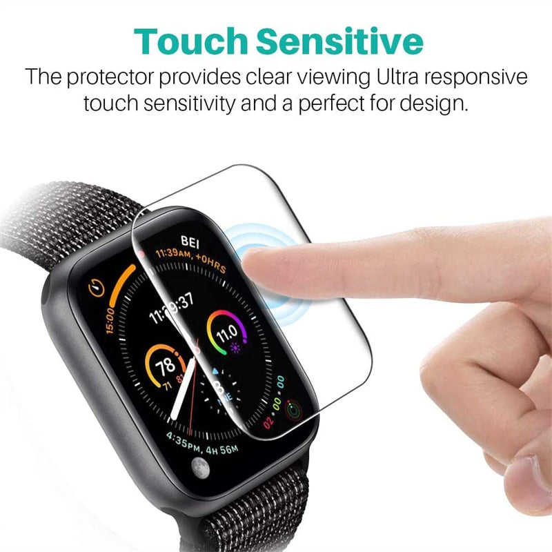 Zaštitna folija za Apple Watch 45MM 41MM 40MM 44MM 38MM 42MM Not Glass za iWatch 7 6 SE 5 4 3 2 1 mekano - nije zaštitno staklo