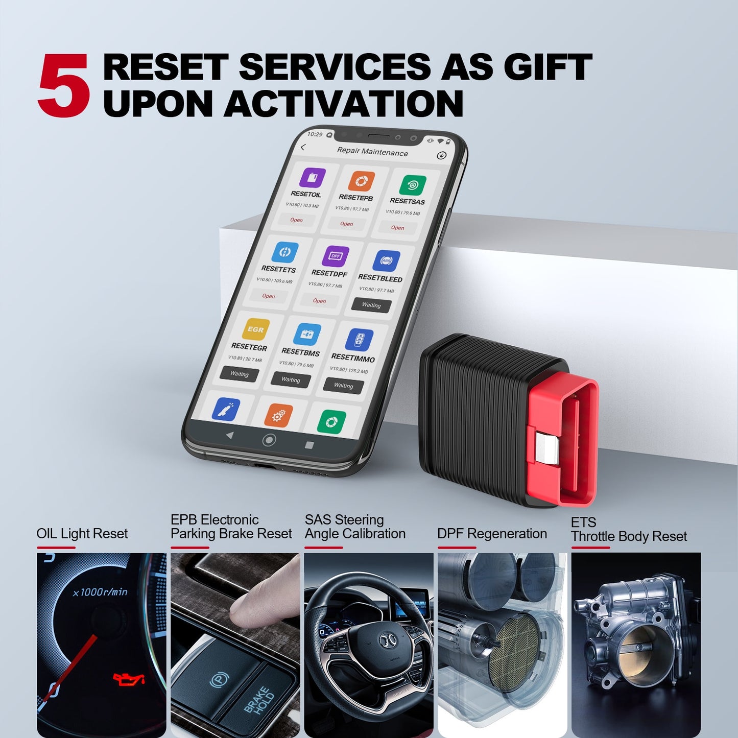 THINKCAR Pro Bluetooth IOS Android Car Intelligent Diagnostic Tool OIL IMMO SAS Reset OBD2 Scanner Auto Code Reader PK AP200