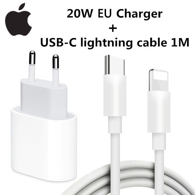 Original 20W USB-C polnilec za iphone 13 12mini Pro Max Type C fast charger for Apple kabel za iPhone 8 Plus X XS 11 12