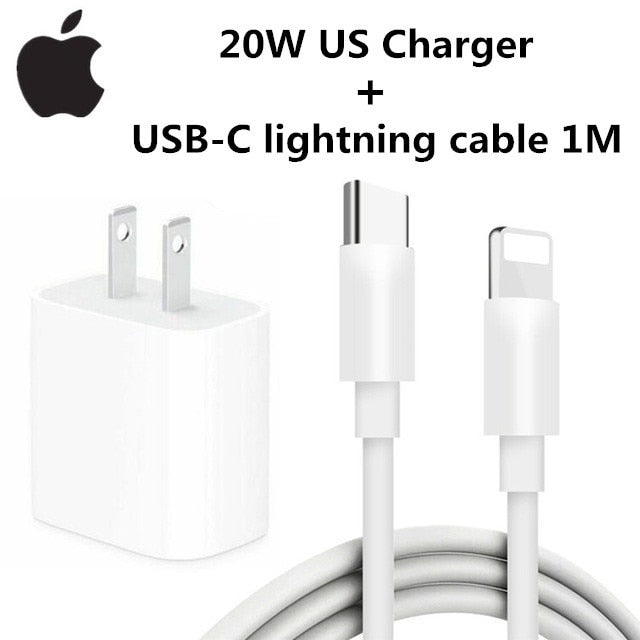 Originalni 20W USB-C punjač za iphone 13 12mini Pro Max Type C brzi punjač za Apple kabel za iPhone 8 Plus X XS 11 12