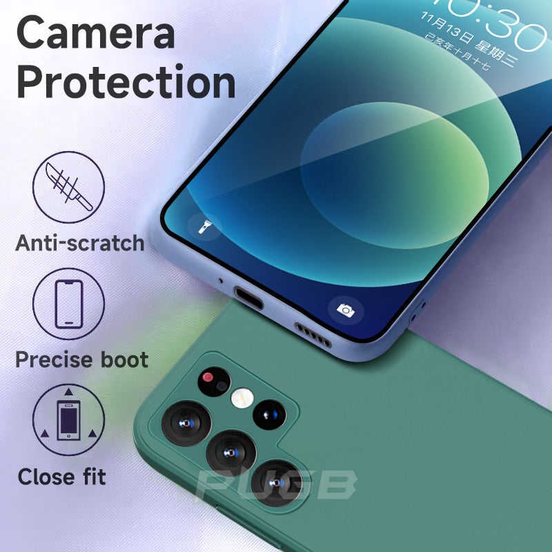 Silikonska maska ​​za Samsung Galaxy S22 S21 S20 Ultra Plus FE Note 20 10