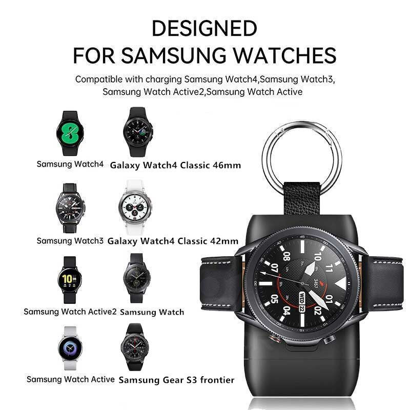 Prenosni brezžični polnilec za Samsung Watch 4 Classic 46mm power bank Type-C za Galaxy Watch Active 2/Watch 4 3 LTE/Gear S3