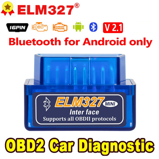 ELM327 V2.1 Bluetooth auto dijagnostički OBD čitač kodova MINI ELM 327 za Android