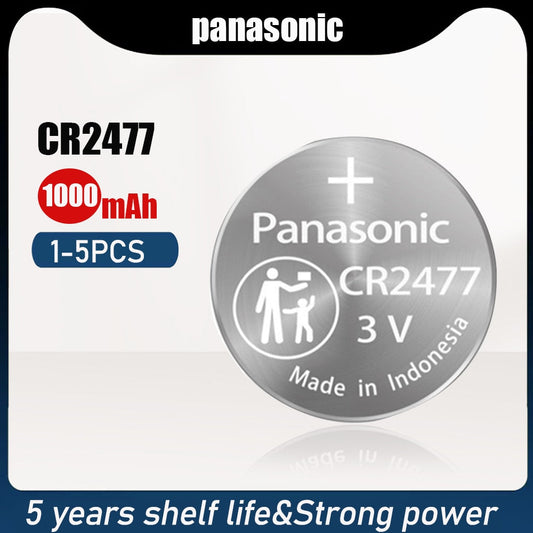 Originalna Panasonic baterija CR2477 3V DUGOTRAJNA litijeva gumbasta baterija