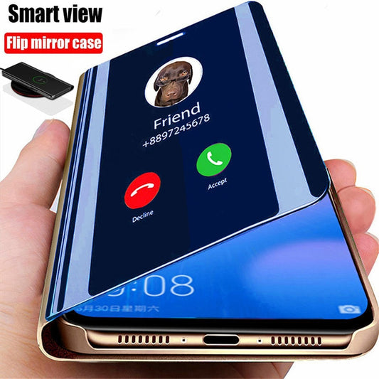 Smart Mirror Flip Cover za Samsung Galaxy Note 8 9 10 20 Lite Plus Ultra