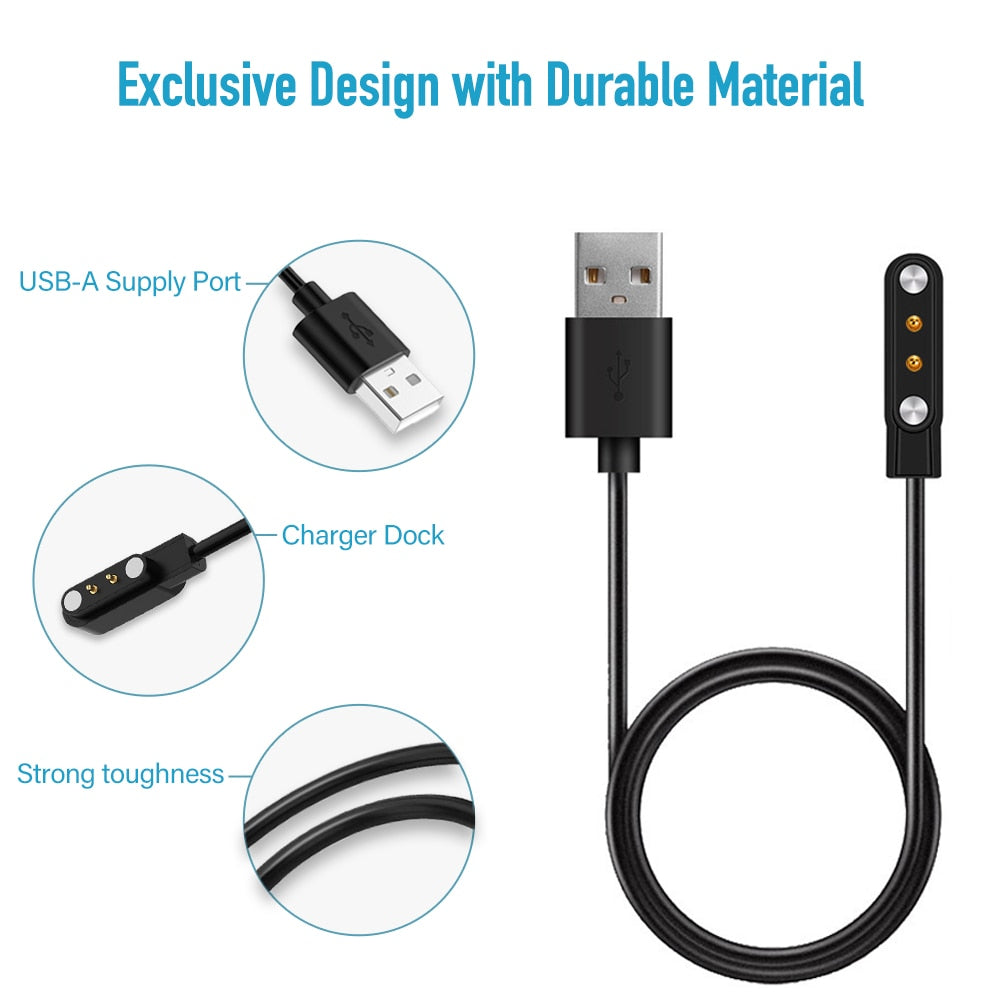 USB polnilni kabel za Haylou Solar LS05 pametno uro z magnetom