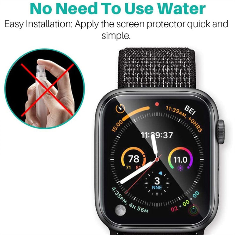 Zaštitna folija za Apple Watch 45MM 41MM 40MM 44MM 38MM 42MM Not Glass za iWatch 7 6 SE 5 4 3 2 1 mekano - nije zaštitno staklo