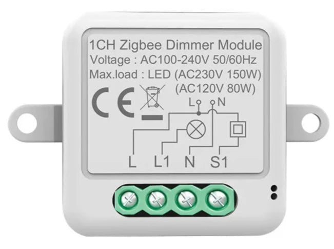 MojPlanet pametni Zigbee zatemnilni stikalni modul (dimmer) 1 ali 2 kanalni